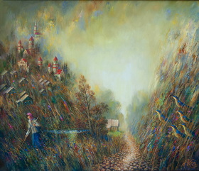 The Way Home 2023 oil on canvas 8090sm