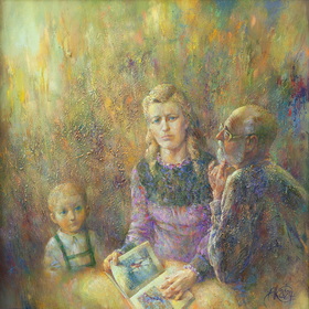 Portrait of the mother 2024 oil on canvas 7070sm