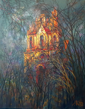 The Beauty that Goes Away 2024 oil on canvas 6050sm