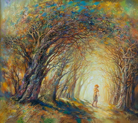 Fauns Morning Melody 2024 oil on canvas 7080sm
