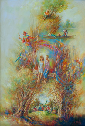 The Light of the Passing Summer 2024 oil on canvas 9060sm