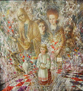 Visit. 1998y. Canvas, oil. 8072 cm.