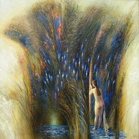 Kupaliskaya magical sight. 2004y. Canvas, oil. 9090 cm.