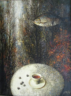 Silence. 2006y. Canvas, oil. 6247 cm.