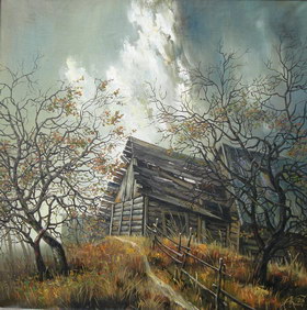 Last autumn. 2006y. Canvas, oil. 7070 cm.