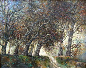 Old tract of Bobruisk. 2006y. Canvas, oil. 1825 cm.