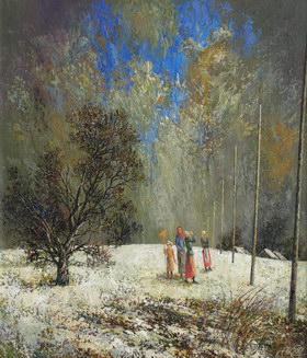 Call springtimes. 2007y. Canvas, oil. 7060 cm.