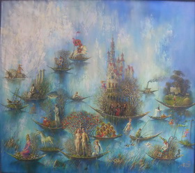 Infinite Voyage 2010 . Canvas, oil. 80x90 cm.