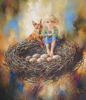 Nest. 2012. Canvas,oil. 70x60 cm.