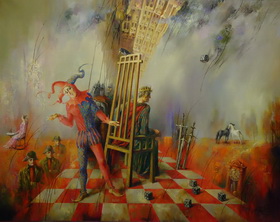Reality of play. 2011. Canvas, oil. 80x100 cm.