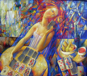 Morning Patience 2009 . Canvas, oil. 60x70 cm.