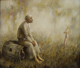 Diogenes 2009 . Canvas, oil. 90x110 cm.